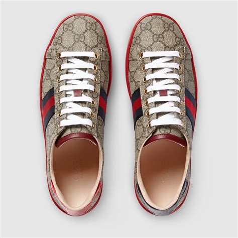 gucci supreme low top sneakers|gucci ace low top sneakers.